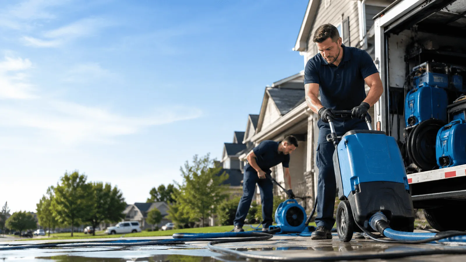 Dehumidification being performed in Monmouth, IA